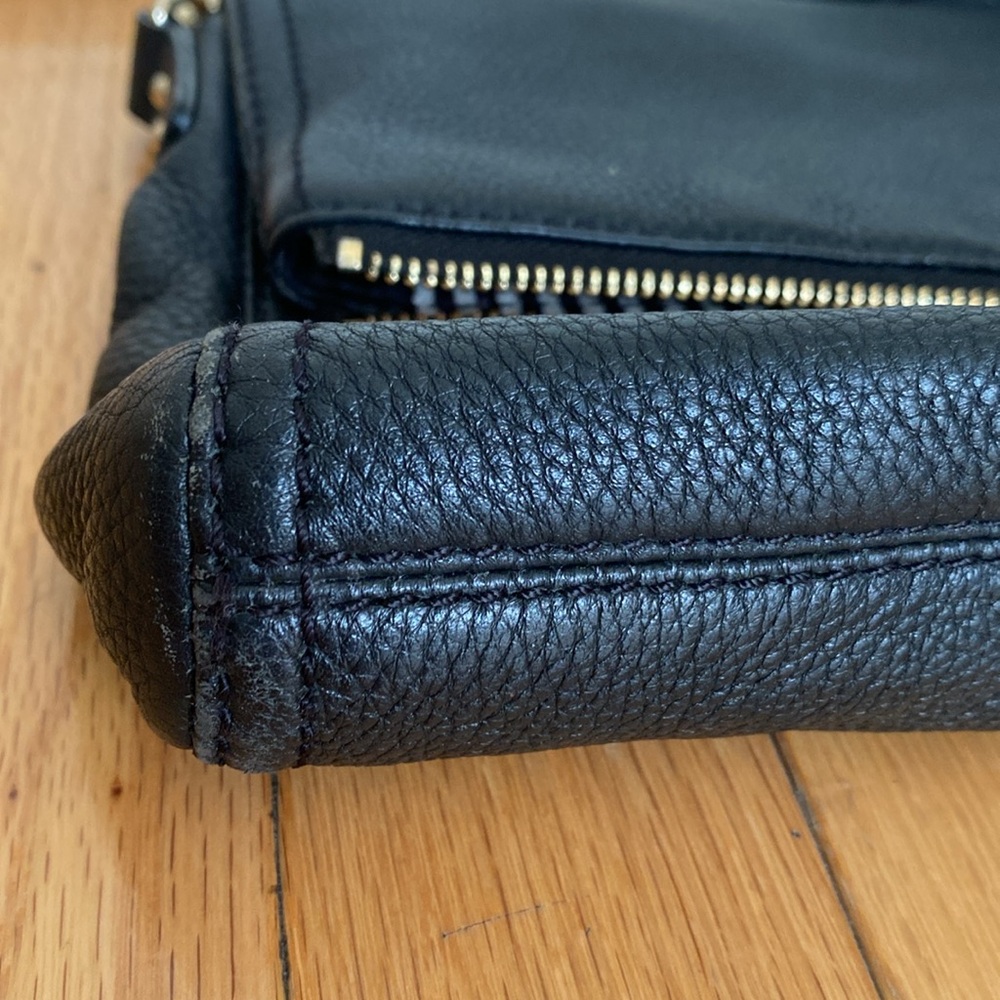 Kate Spade Black Soft Leather Adjustable Strap Crossbody Shoulder Handbag - Picture 8 of 16